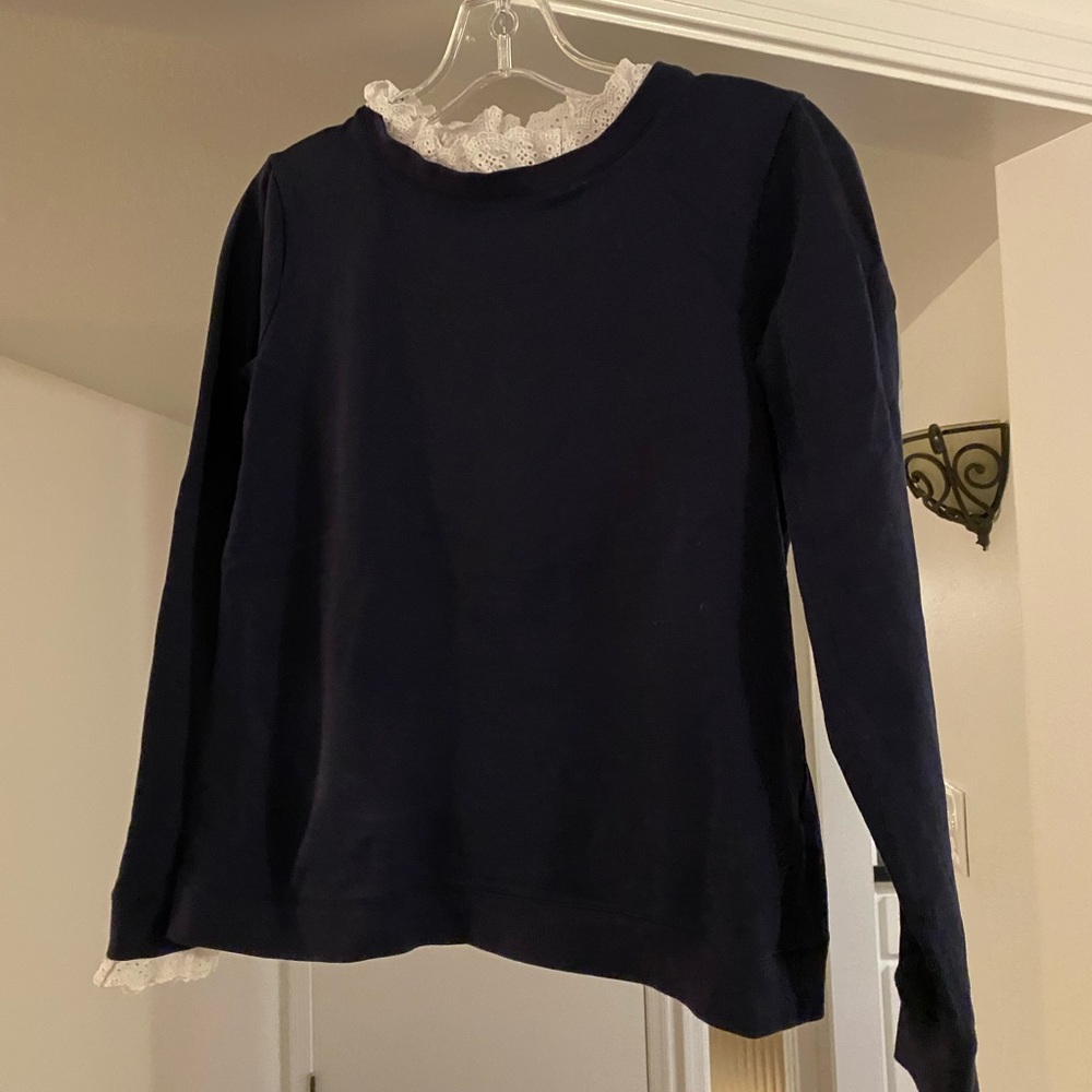 Boden Ruffle Pullover Sweater